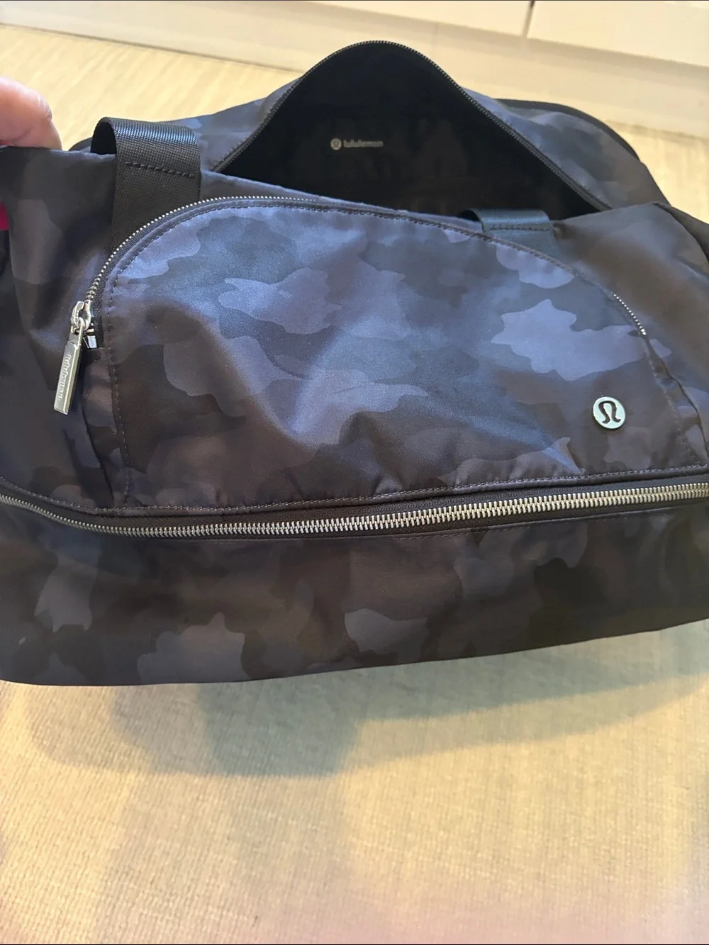 lululemon City Adventure duffle Bag, 29L. Gray Black Camo. NEW!